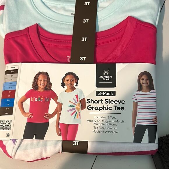 1984328 White Patchwork Pink 3/4 Sleeve Tee main image 0